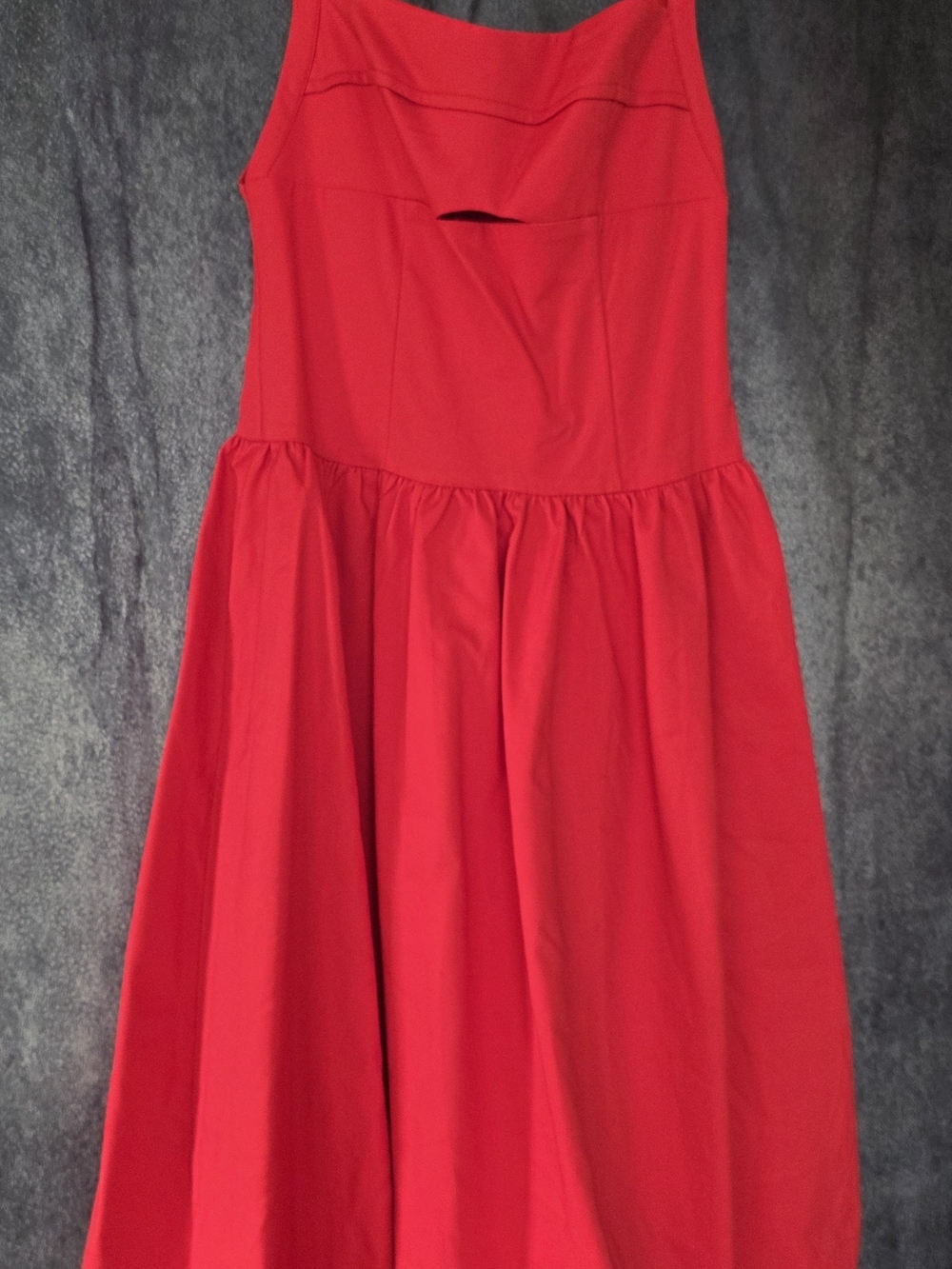 Astr Red Sleeveless Fit-and-Flare Prom Dress